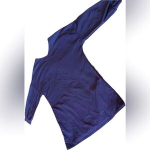 Navy Blue Scrub Top Dolan XXXS & 3/4 Sleeves super smooth fabric for healthcare.